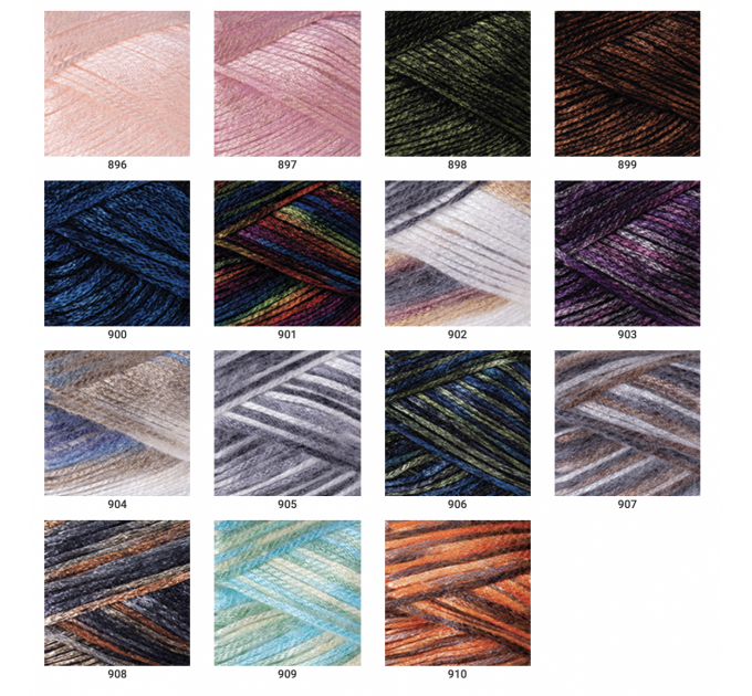 YARNART MELODY Yarn Blend Wool Multicolor Yarn Rainbow Melange Yarn Gradient Yarn Knitting Sweater Hat Scarf Crochet Poncho Shawl
