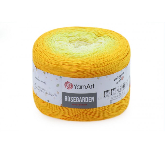  YARNART ROSEGARDEN 250 grams-1000 meter Gradient Cotton Yarn Rainbow Knitting Yarn Crochet Cotton Organic Soft Yarn  Yarn  4