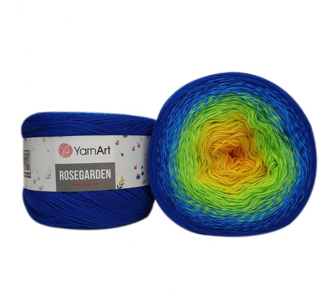  YARNART ROSEGARDEN 250 grams-1000 meter Gradient Cotton Yarn Rainbow Knitting Yarn Crochet Cotton Organic Soft Yarn  Yarn  6